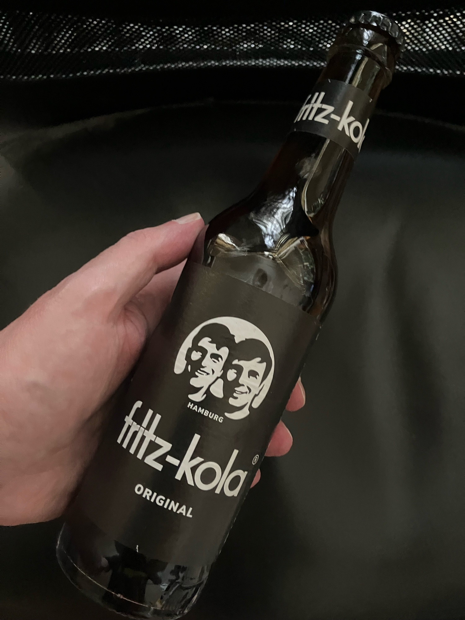 a bottle of Fritz-Kola