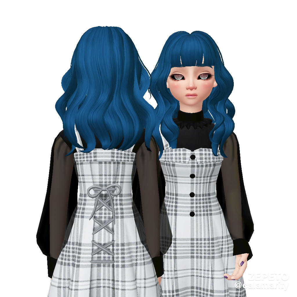 A half body 3D reference of Calamarity as they appear on the ZEPETO app.