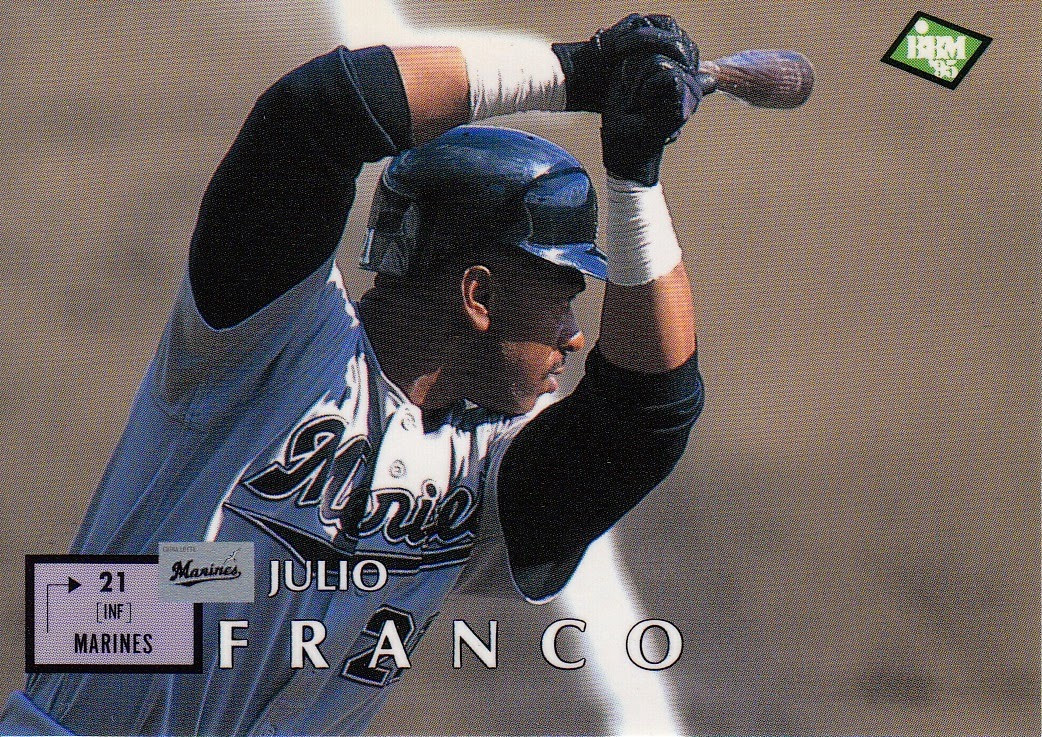 1995 BBM card of Julio Franco 