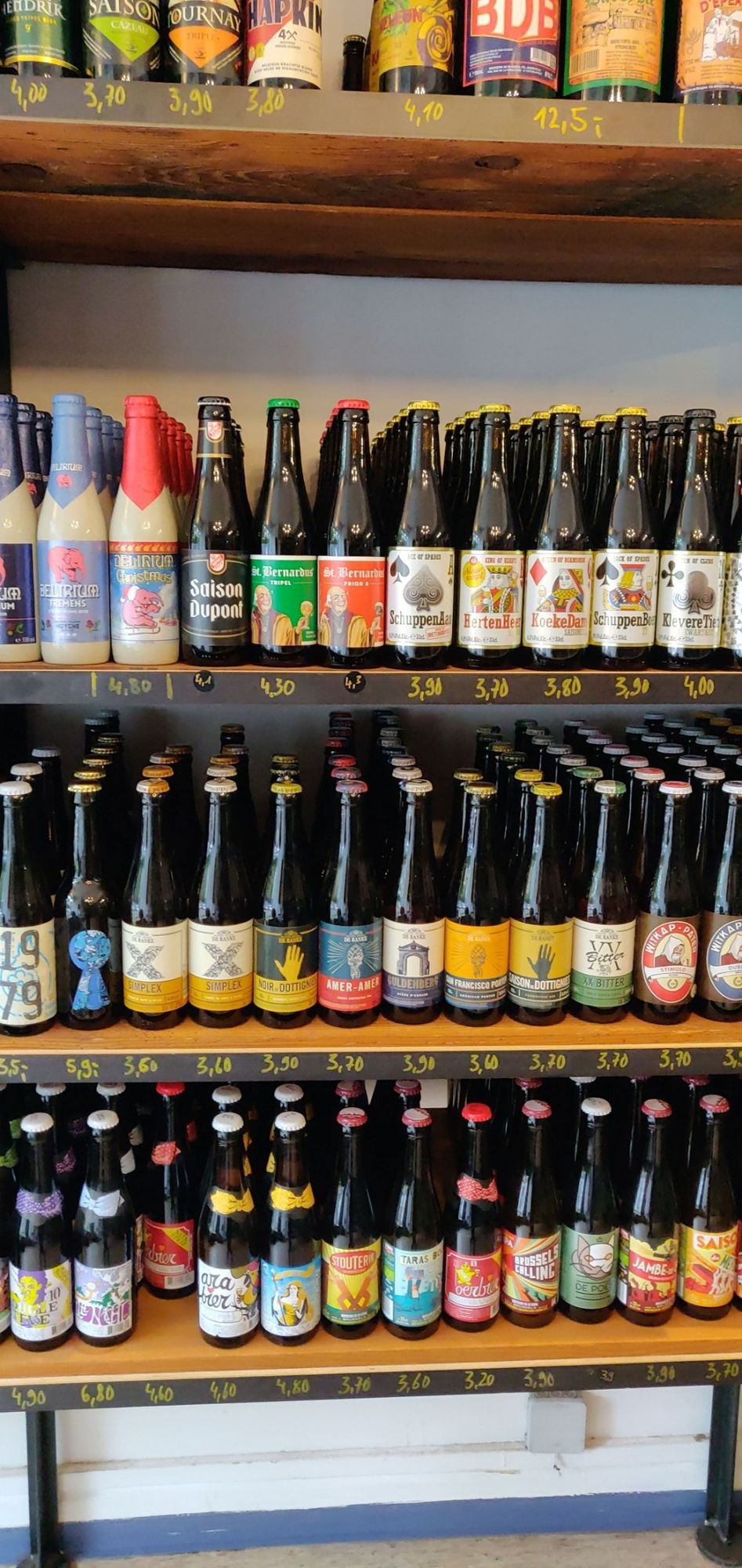 breite belgische bierauswahl, neben craftbier uns so