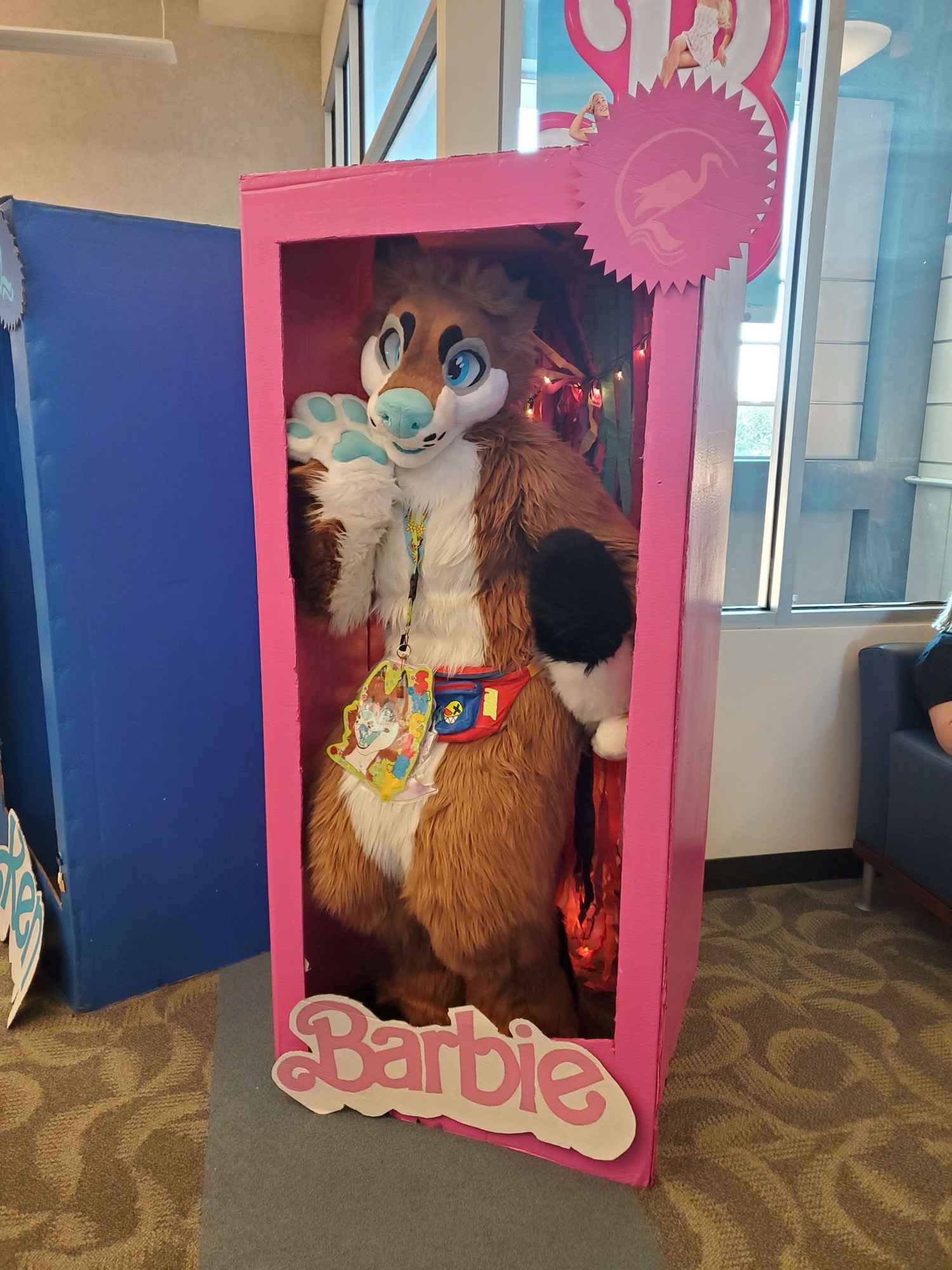 Shelby in a Barbie box