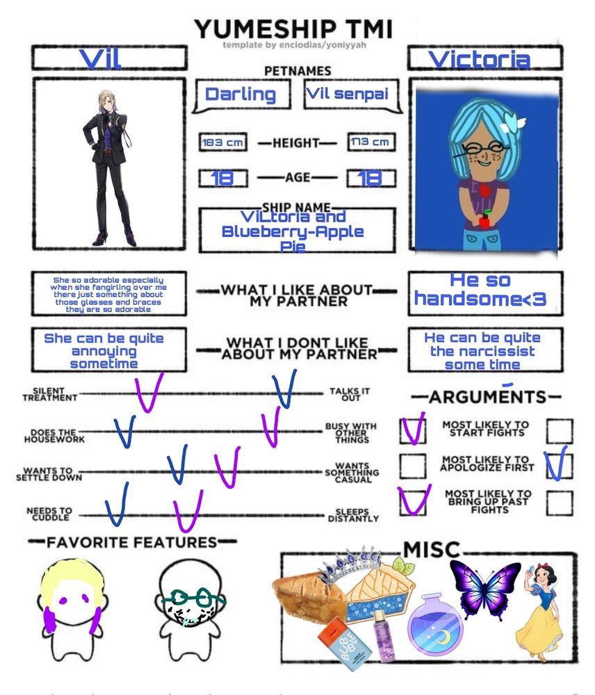 Vil x Victoria 💙💜💙💜💙🥧🥧🥧🥧🥧