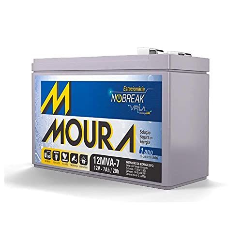 🛒 Bateria Moura Selada Vrla 12V 7Ah Estacionaria 12Mva-7