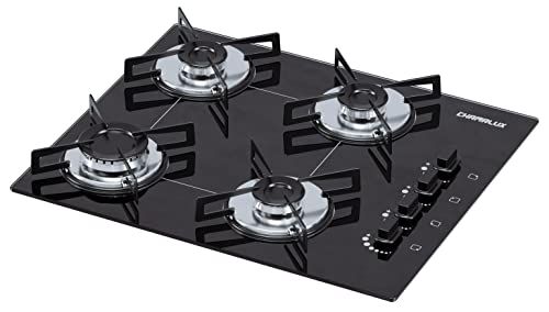 Imagem do produto: 🛒 Cooktop 4 bocas Chamalux ultra chama Bivolt Trempe de Chapa Preto