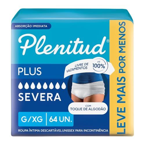 🛒 Plenitud Roupa Íntima Plus para Incontinência G/XG - 64 un