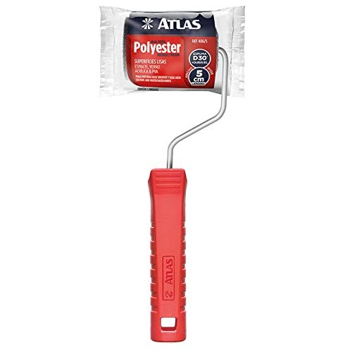 🛒 Atlas - Rolo de Pintura de Espuma de 5cm em 100% Poliéster e Com Densidade 30 (kg/m³), Cor Cinza