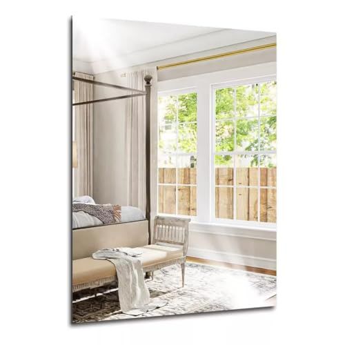 🛒 Espelho Decorativo Retangular 60X40cm Ladipado 4mm de Espessura com KIT Instalação para Parede Sala Quarto e Banheiro