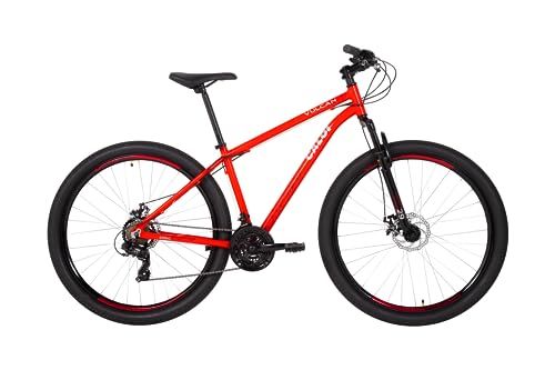 🛒 Caloi Bicicleta Vulcan, Aro 29, Tamanho 17, Câmbio Shimano 21 Velocidades, Vermelha