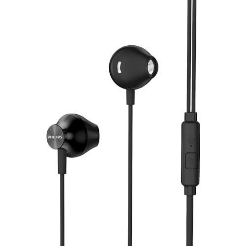 🛒 PHILIPS, Fone de Ouvido com Microfone, TAUE101BK/00, Com fio de 1,2 metros, intra-auricular, Preto