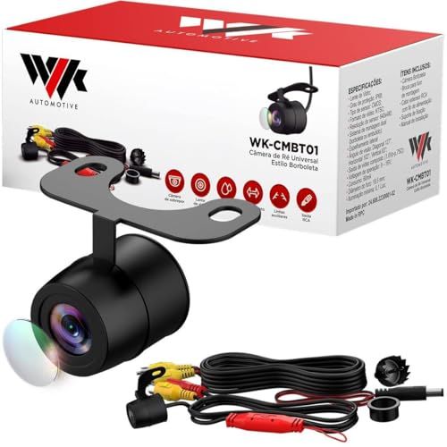 🛒 Câmera de Ré Borboleta Colorida Automotiva Estacionamento