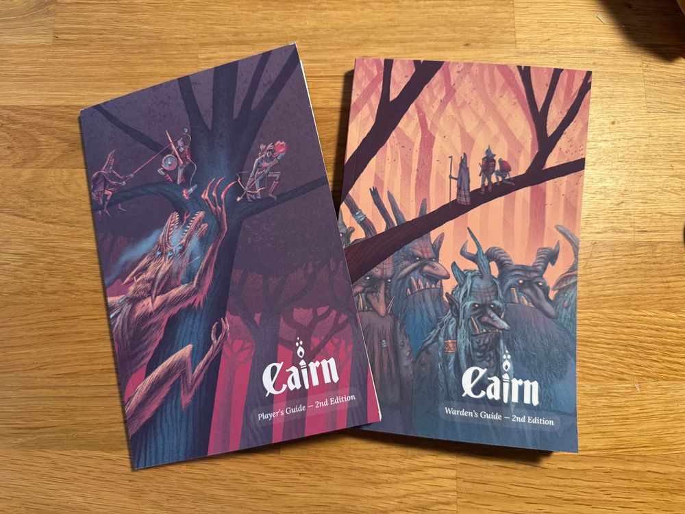 Cairn Player’s and Warden’s guides, second edition.