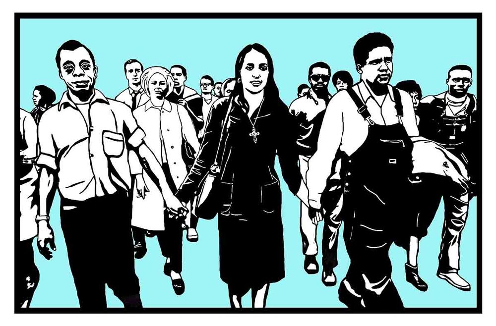 New silkscreen poster by Justseeds artist Nicolas Lampert, celebrating the legendary organizers of SNCC! https://justseeds.org/product/sncc/