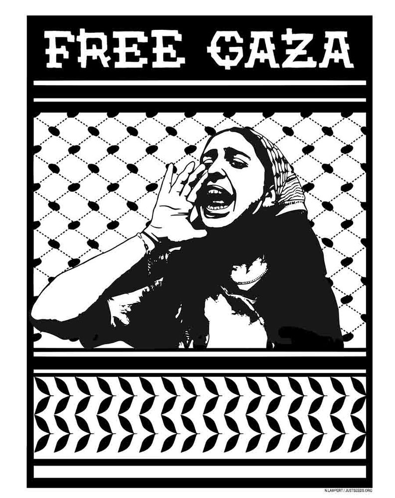 Palestine solidarity graphic