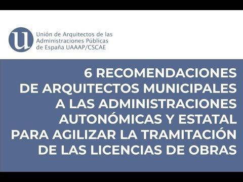 6 recomendaciones a las administraciones públicas para la agilización de la licencias de obras