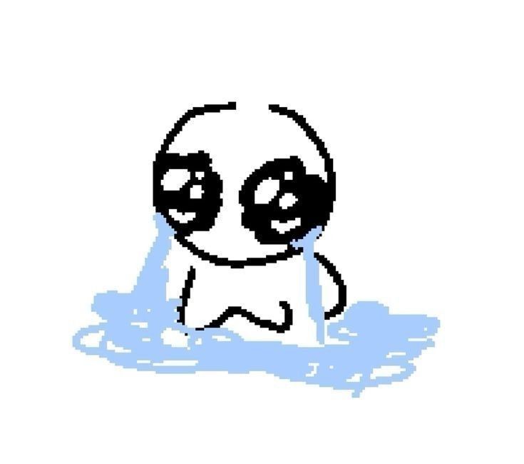 a drawing of a crying yippee creature