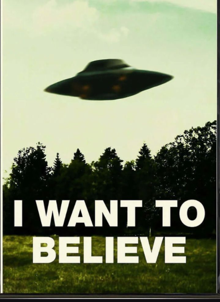 X Files I Want To Believe poster. 
