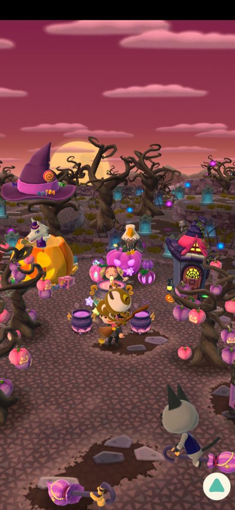 サ○エさんのラストにしか見えない後ろのカボチャ