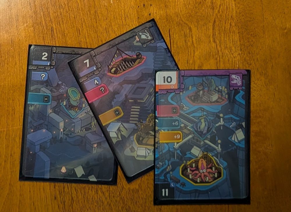 Final play of Ruins - a 10+6+9 x2 with a pair of wild x2s for a set of six 25s. On a deck that starts valued at 1-10.
