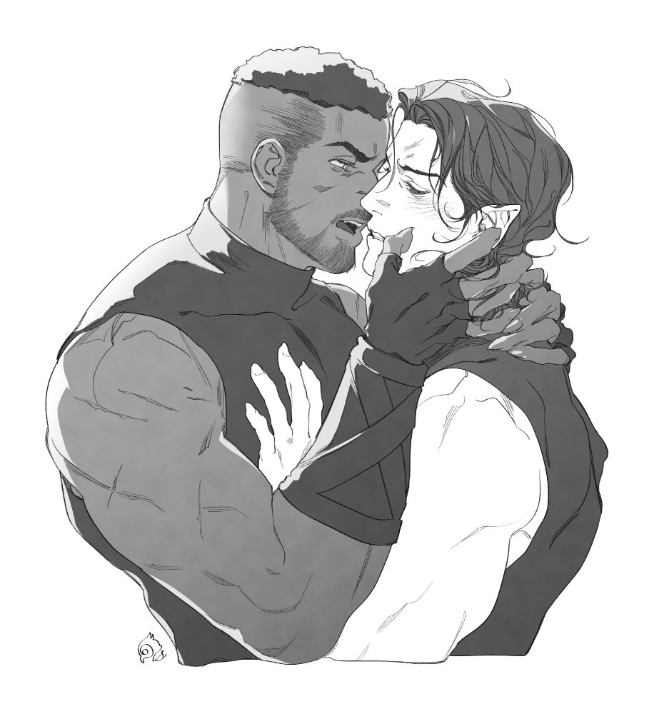 T'Challa trying to kiss Namor