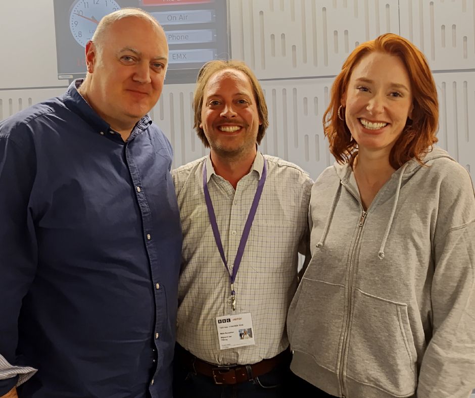 Dara Ó Briain, Dr Wijnand van Tilburg and Hannah Fry