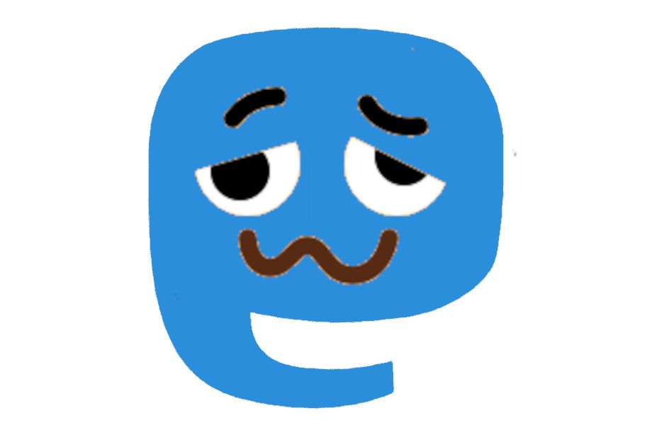 The blue mastodon logo with the woozy face ripped from the neocat.