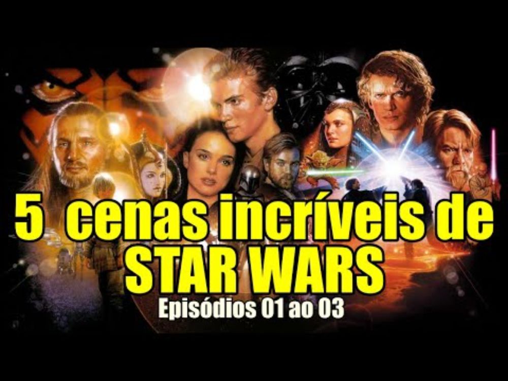 Cinco cenas incríveis da trilogia Star Wars (Episódio 1 ao 3) PARTE 1