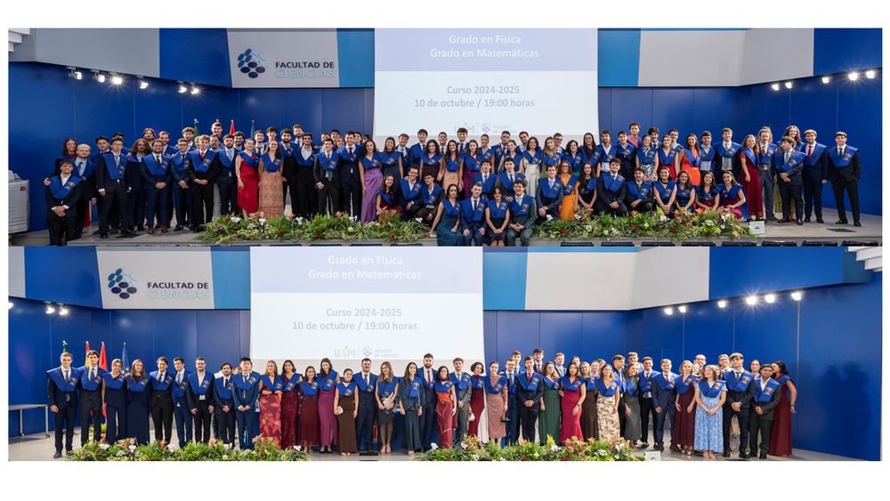 Graduados y graduadas en Física y Matemáticas del curso 2024-2025
