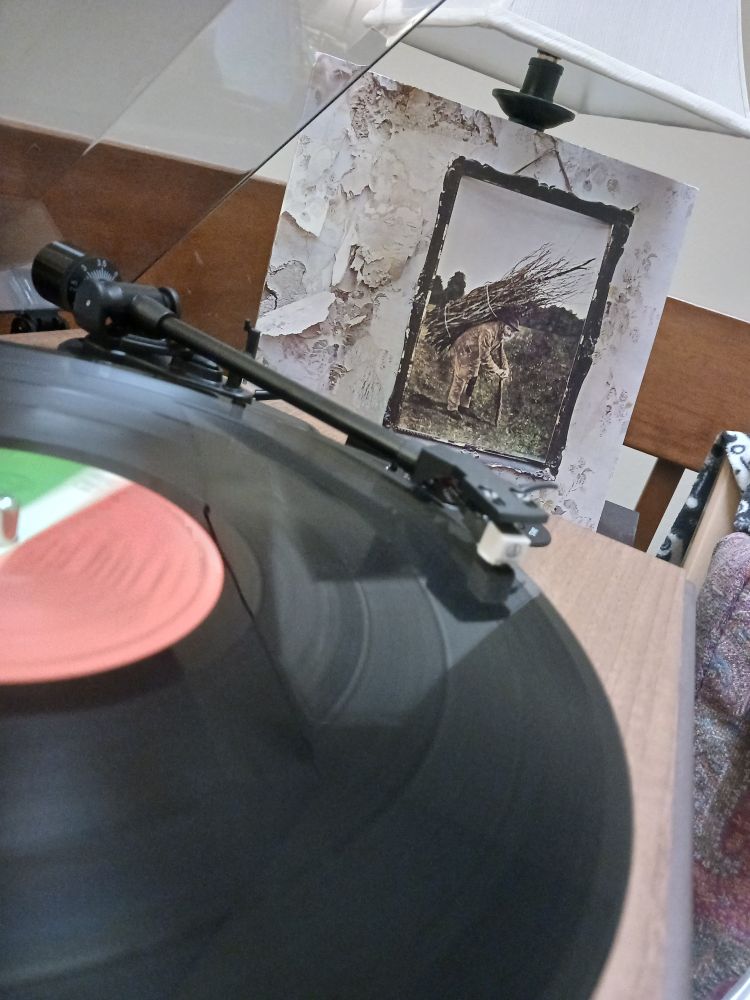 Led Zeppelin IV, on a turntable