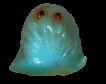 its like a blob guy who is blue and has weird eyes