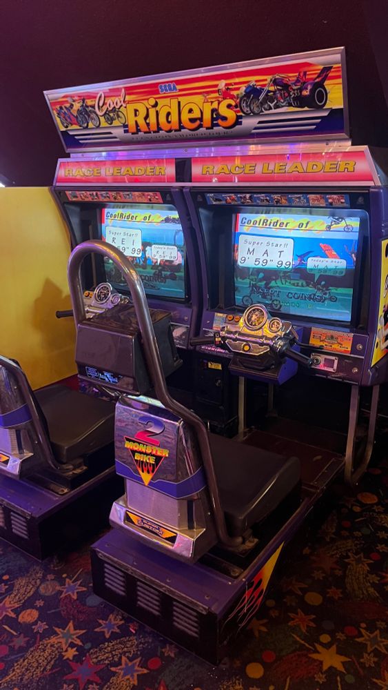 Sega’s Cool Riders motorcycle driving arcade cabinet