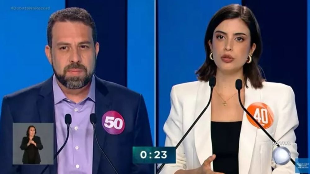 Tabata Amaral ataca Boulos no debate e é criticada nas redes