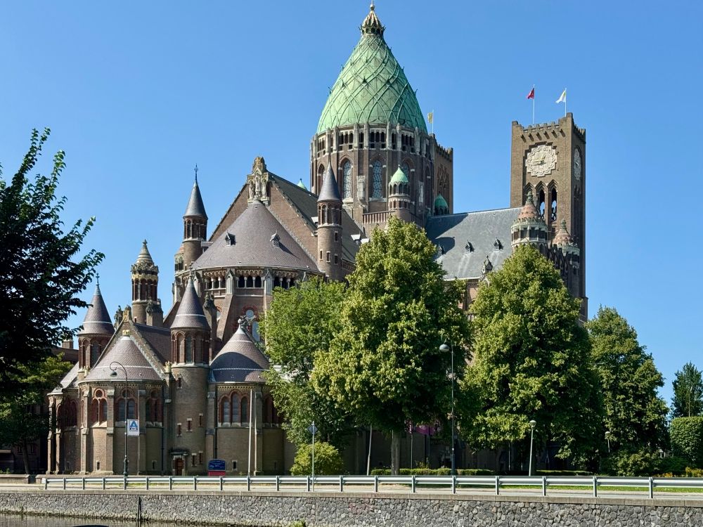 Another picture of the rebuilt Catholic Cathedral just outside of town. It’s a weird blend of neo Gothic and very early art deco but you only see the Arte part if you’re inside of the building.