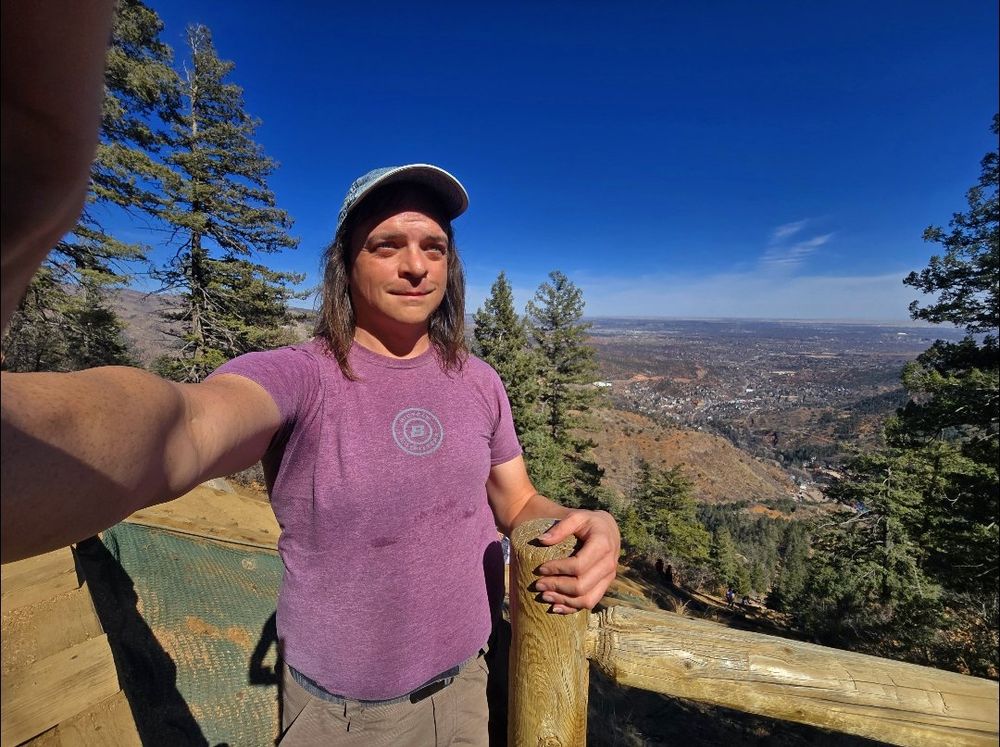 At the half of the Incline on my way to summit selfie!