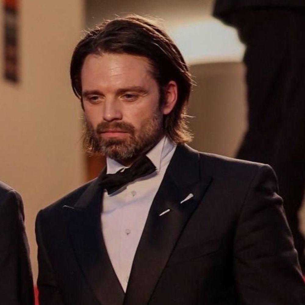 Sebastian Stan at the Cannes Film Festival premiere of The Apprentice movie