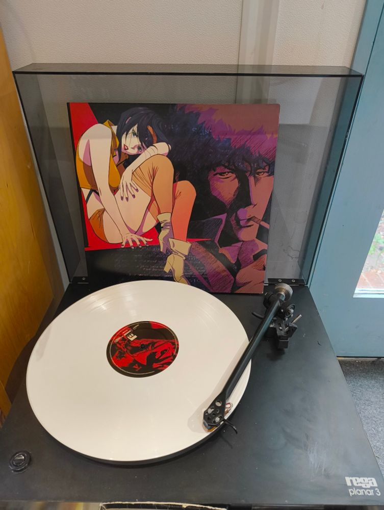 Cowboy Bebop soundtrack album playing on Rega Planar 3 