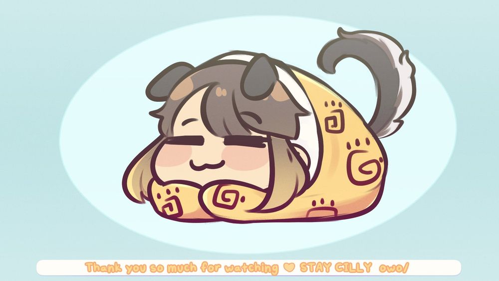 Pupper cheeb Cinu takin an eepy deepy slumber in her cozy yellow blankie