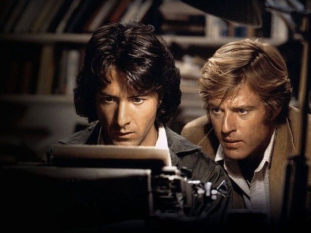 fearless cinematic journalists stare at a typewriter