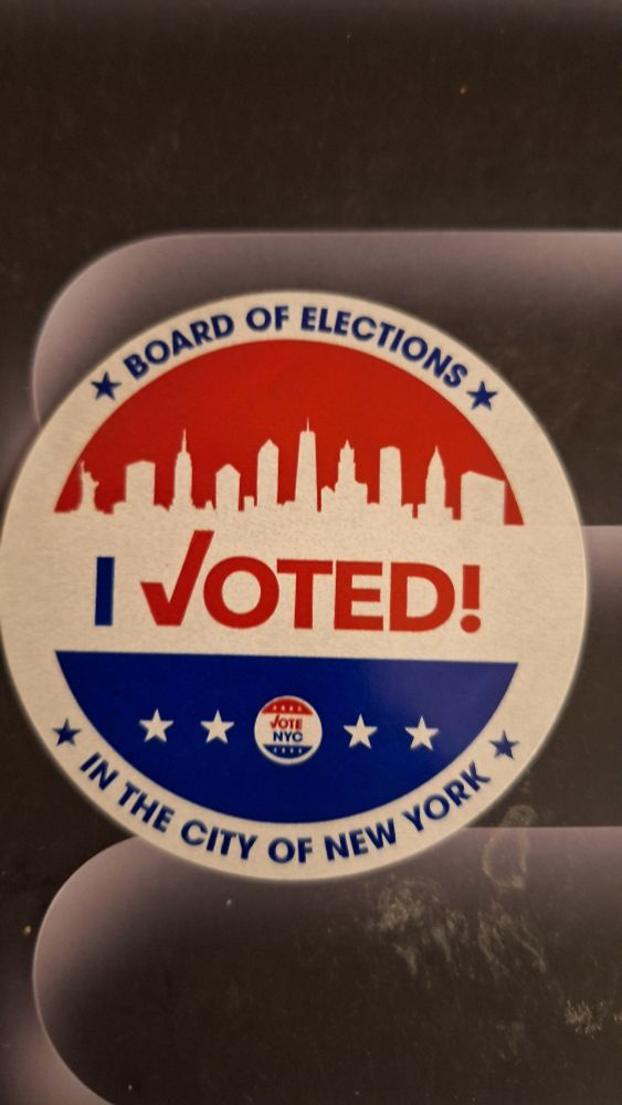 I voted in nyc sticker