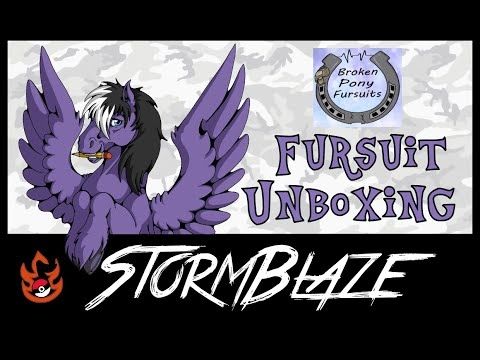 StormBlaze the Pegasus by BrokenPony Fursuits - Fursuit Unboxing