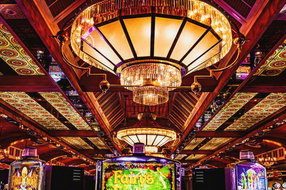 Luxurious ceiling at Colorado Belle, Laughlin, Nevada by Tatiana Travelways