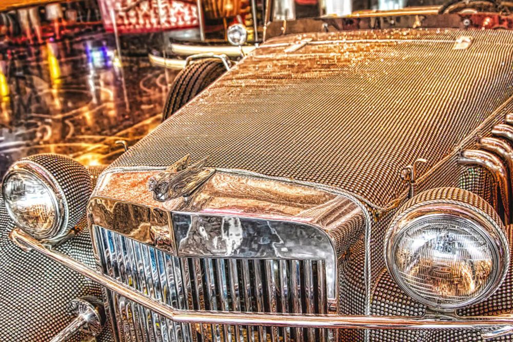 Liberace's luxurious car in Las Vegas by Tatiana Travelways