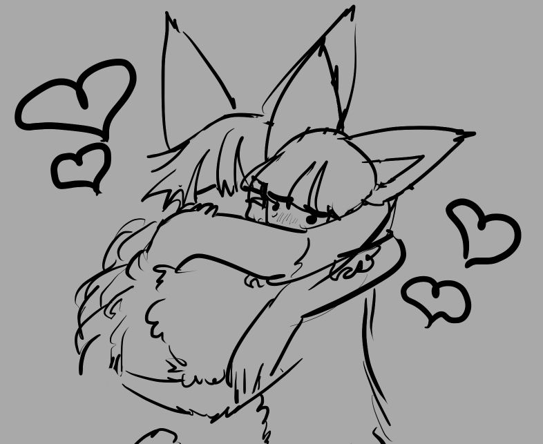 I can't draw ppl hugging for shit but i sure do like drawing it anyways