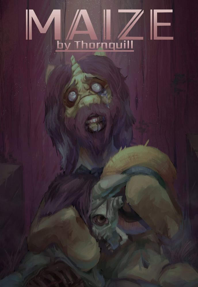 (Major story spoilers for Maize) - Flam, bedraggled and crazed, holding the decayed body of his brother Flim