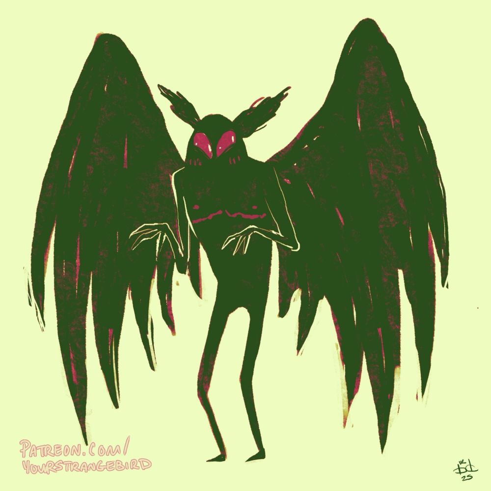 Mothman with his post op scars out