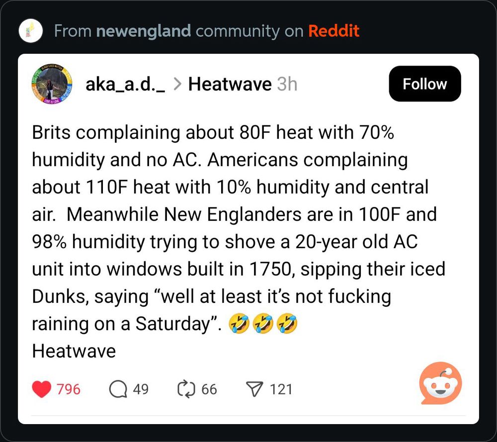 New englanders and weather. 