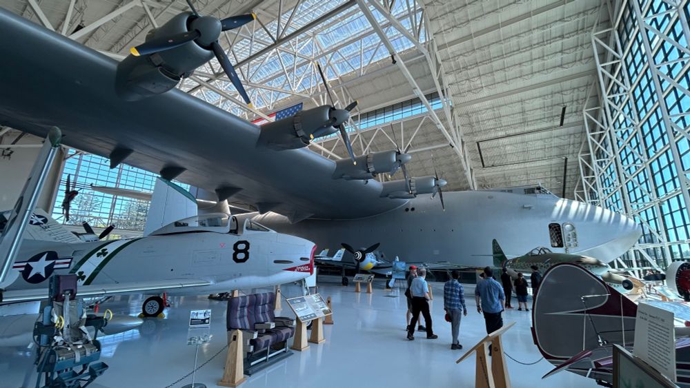 The spruce goose!  Howard Hugheses monster plane.  There's only one in the world, this is it!