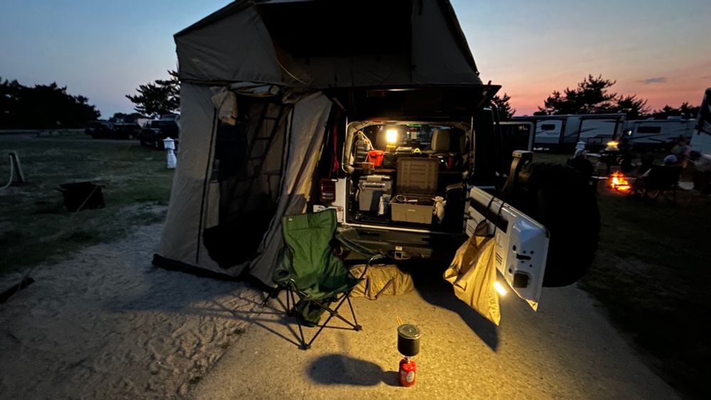 Set up for the night!
