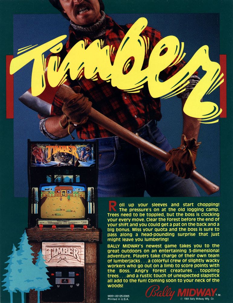 Timber arcade flyer 