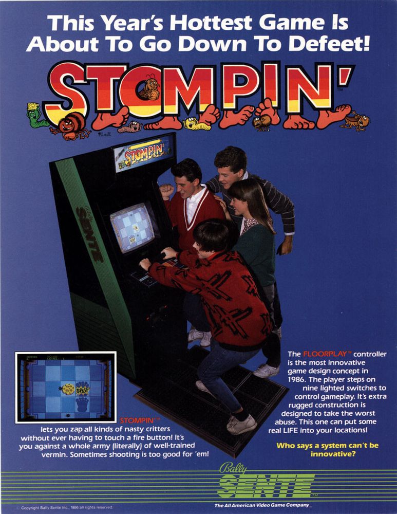 Stompin arcade flyer 