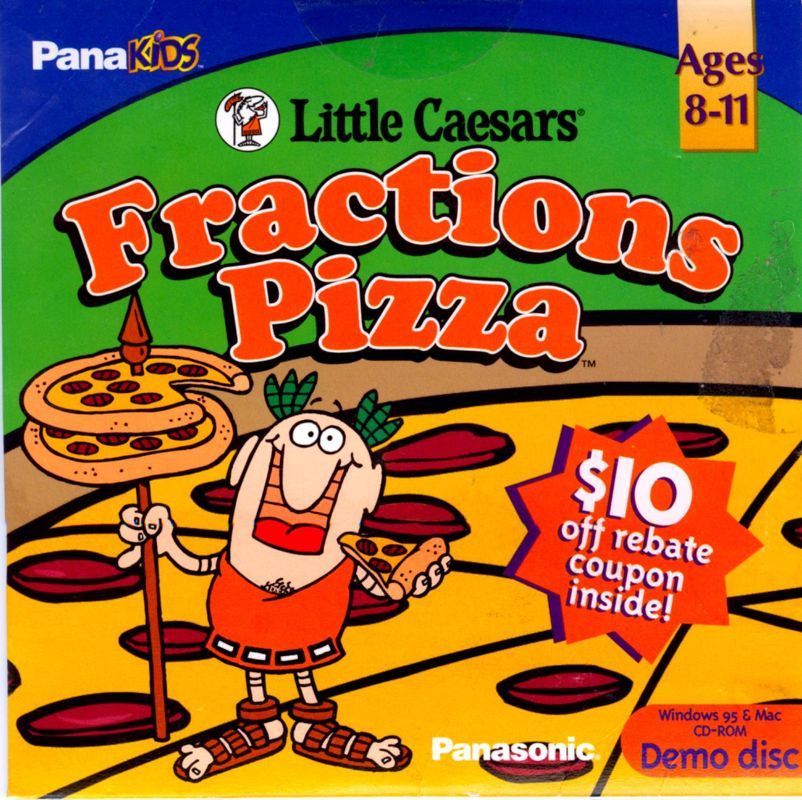 Little Caesars fractions pizza box Art 